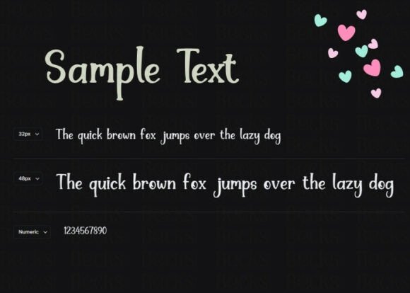 Kimiko Font PNG with transparent background - Preview 6