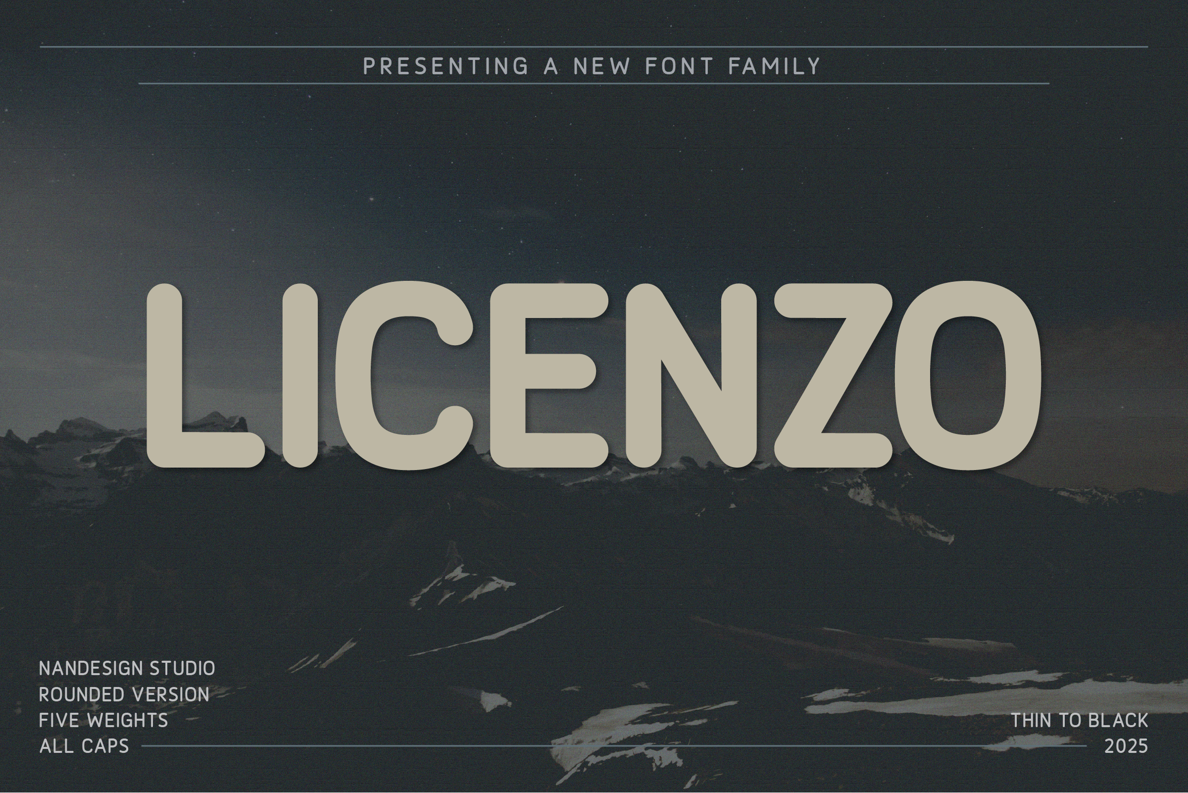 Licenzo Rounded Font by Nan Design preview