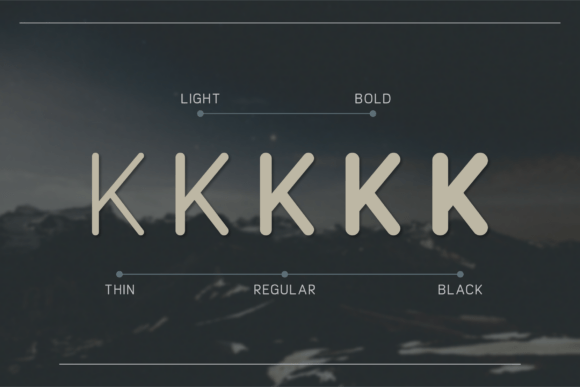 Licenzo Rounded Font PNG with transparent background - Preview 1