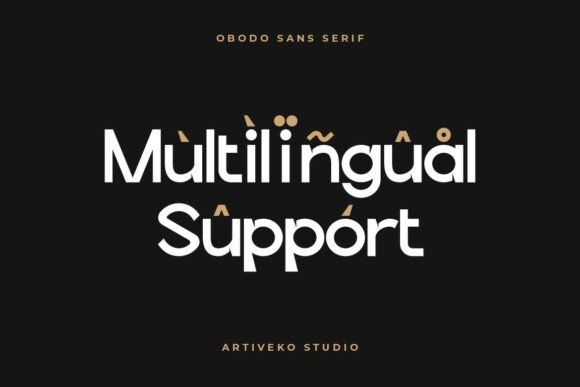 Obodo Font PNG with transparent background - Preview 2