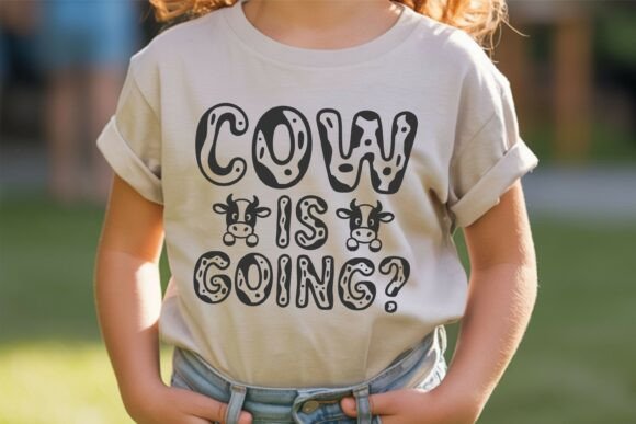Simple Cow Font PNG with transparent background - Preview 2