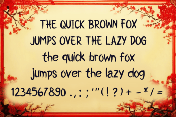 Asian Japanese Font - Preview 3
