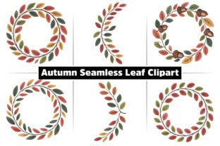 Autumn Fall Seamless Leaf Circle Clipart