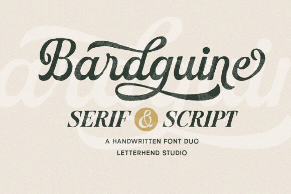 Bardguine Serif & Script Duo Font