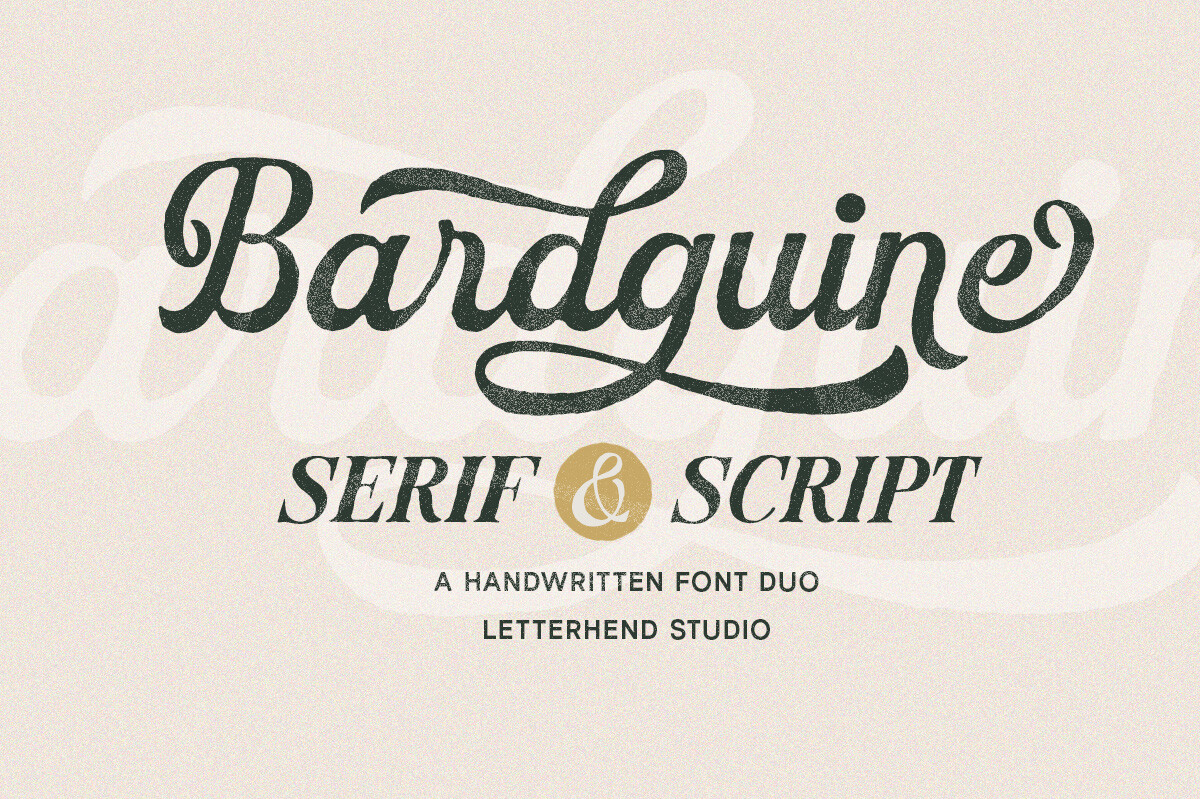 Bardguine Serif & Script Duo Font