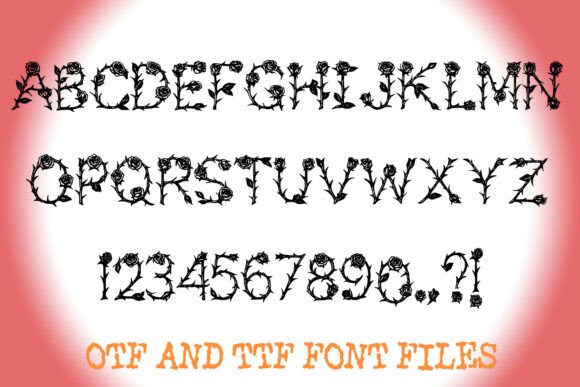Black Roses Font - Preview 1