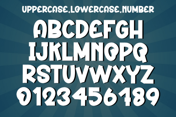 Book Comic Font PNG with transparent background - Preview 3