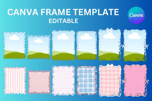Border Whimsical Canva Frame Coquette