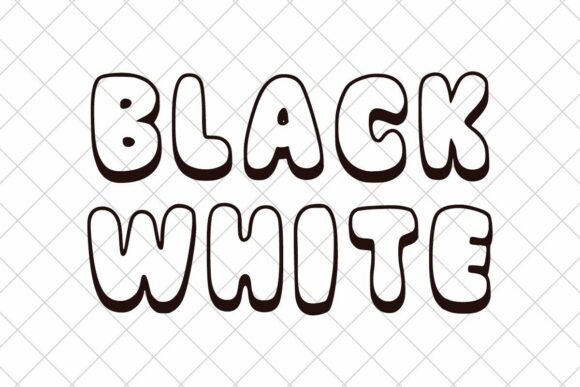 Candy Outline Font - Preview 2