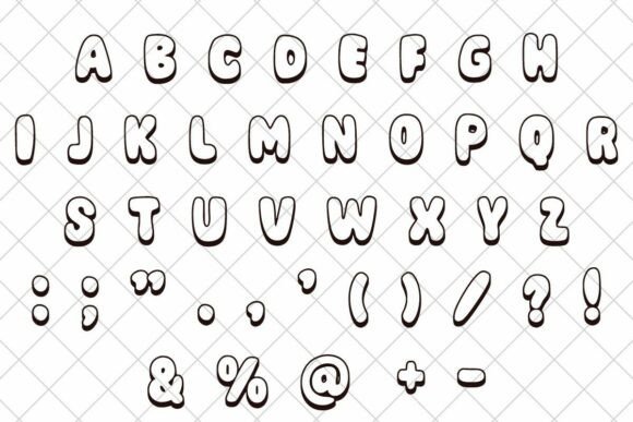 Candy Outline Font - Preview 3