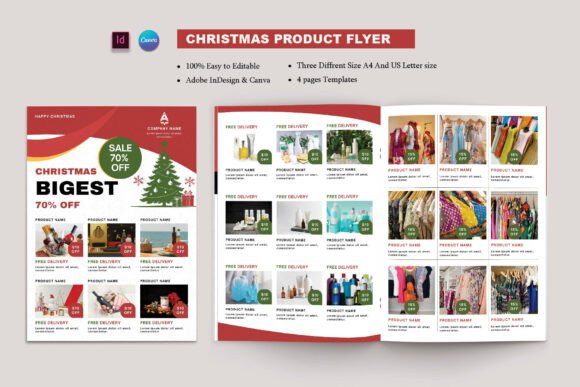 Christmas Products Flyer Template