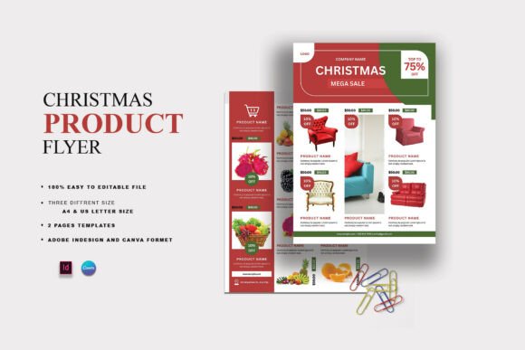 Christmas Products Flyer Template