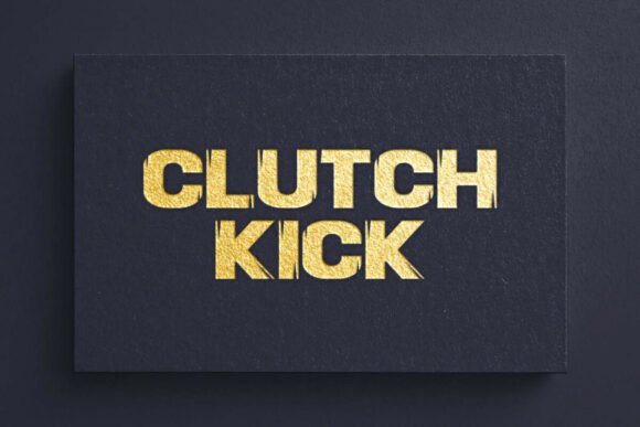 Clutchkick Font PNG with transparent background - Preview 3