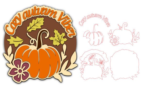 Cozy Autumn Vibes Sign Svg Laser Cutting