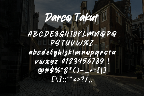 Darco Takut Font - Preview 1