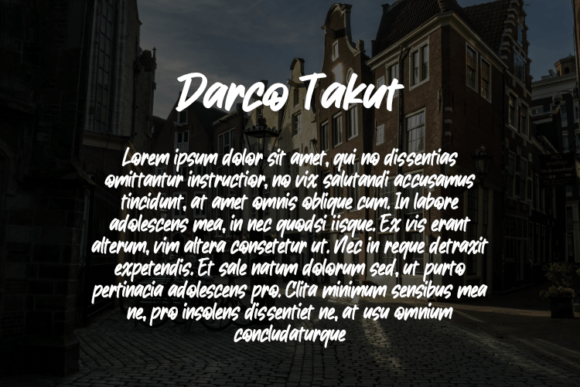 Darco Takut Font - Preview 2