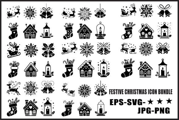 Festive Christmas Icon Bundle