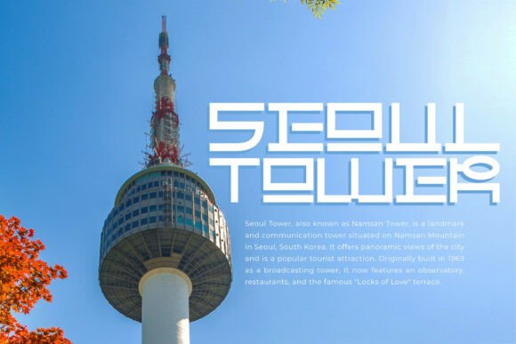 Korean Daebak Font PNG with transparent background - Preview 3