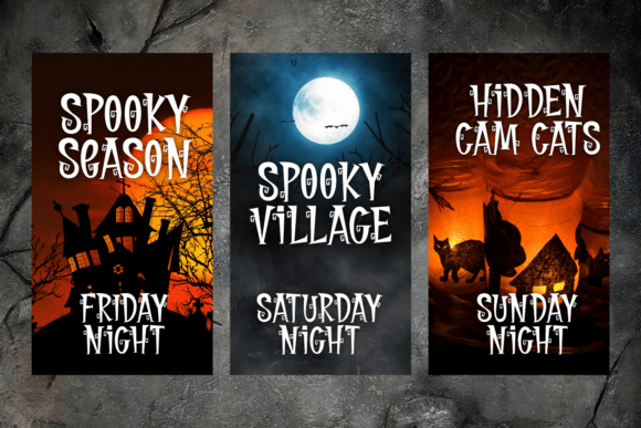 Laugh Spooky Font PNG with transparent background - Preview 1