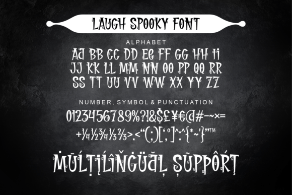 Laugh Spooky Font PNG with transparent background - Preview 4
