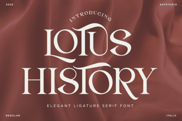 Lotus History Serif Font By SayStudio