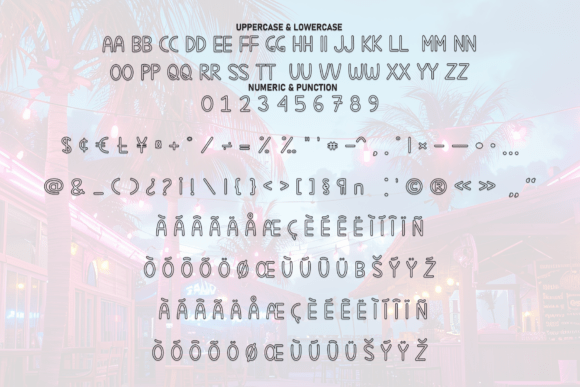 Neon Summer Font font preview - 6
