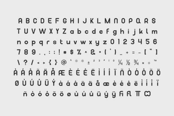 Nuvea Font PNG with transparent background - Preview 1