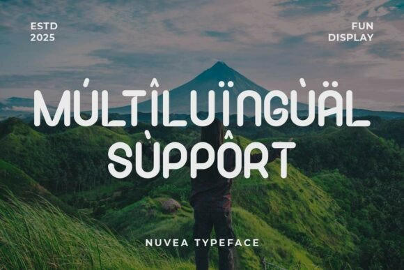 Nuvea Font PNG with transparent background - Preview 2