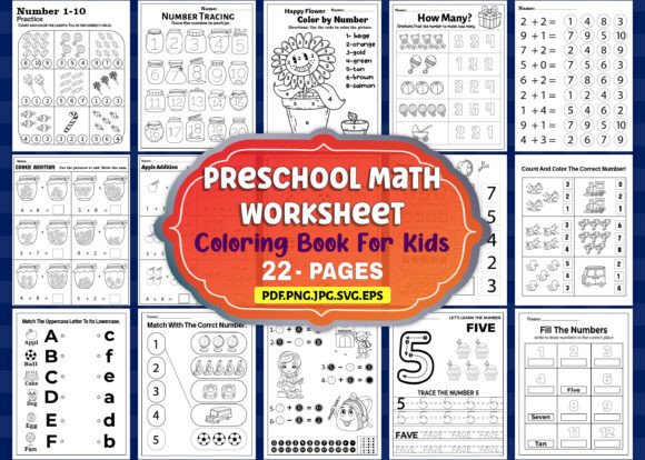 Preschool Math Worksheet for Kids, Pre-K