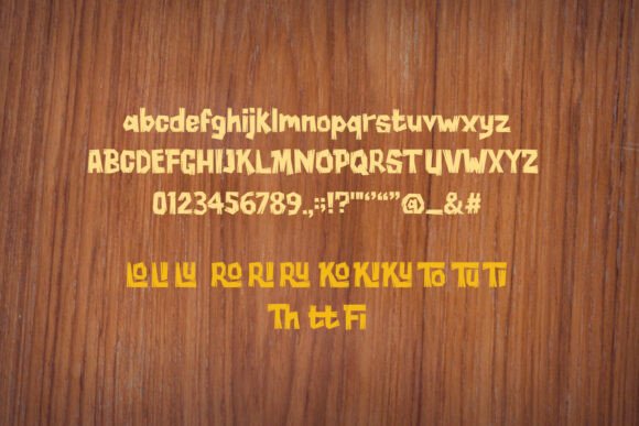 Rodbar Block Font PNG with transparent background - Preview 3