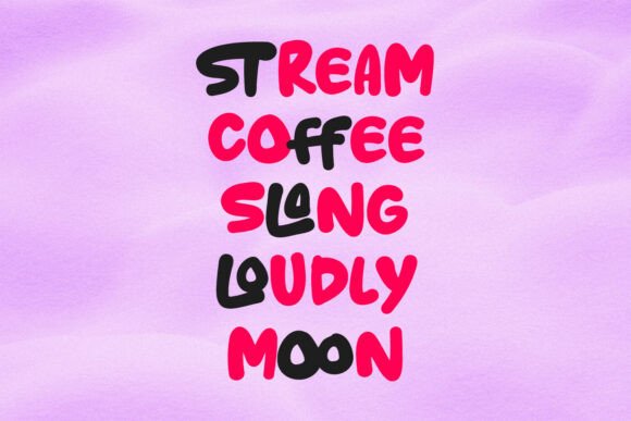 Scola Moow Font PNG with transparent background - Preview 3