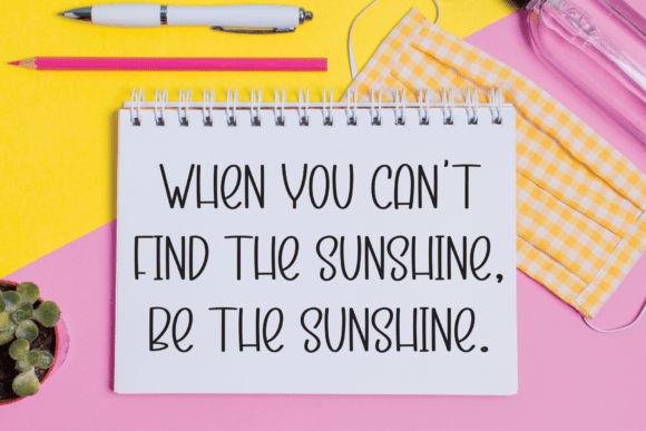 Simple Lucky Font PNG with transparent background - Preview 2