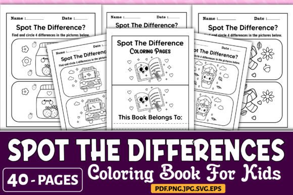 Spot the Differences Book for Kids