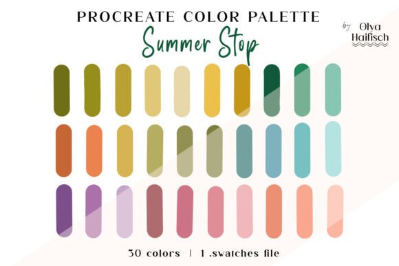 Versatile Bright Procreate Color Palette