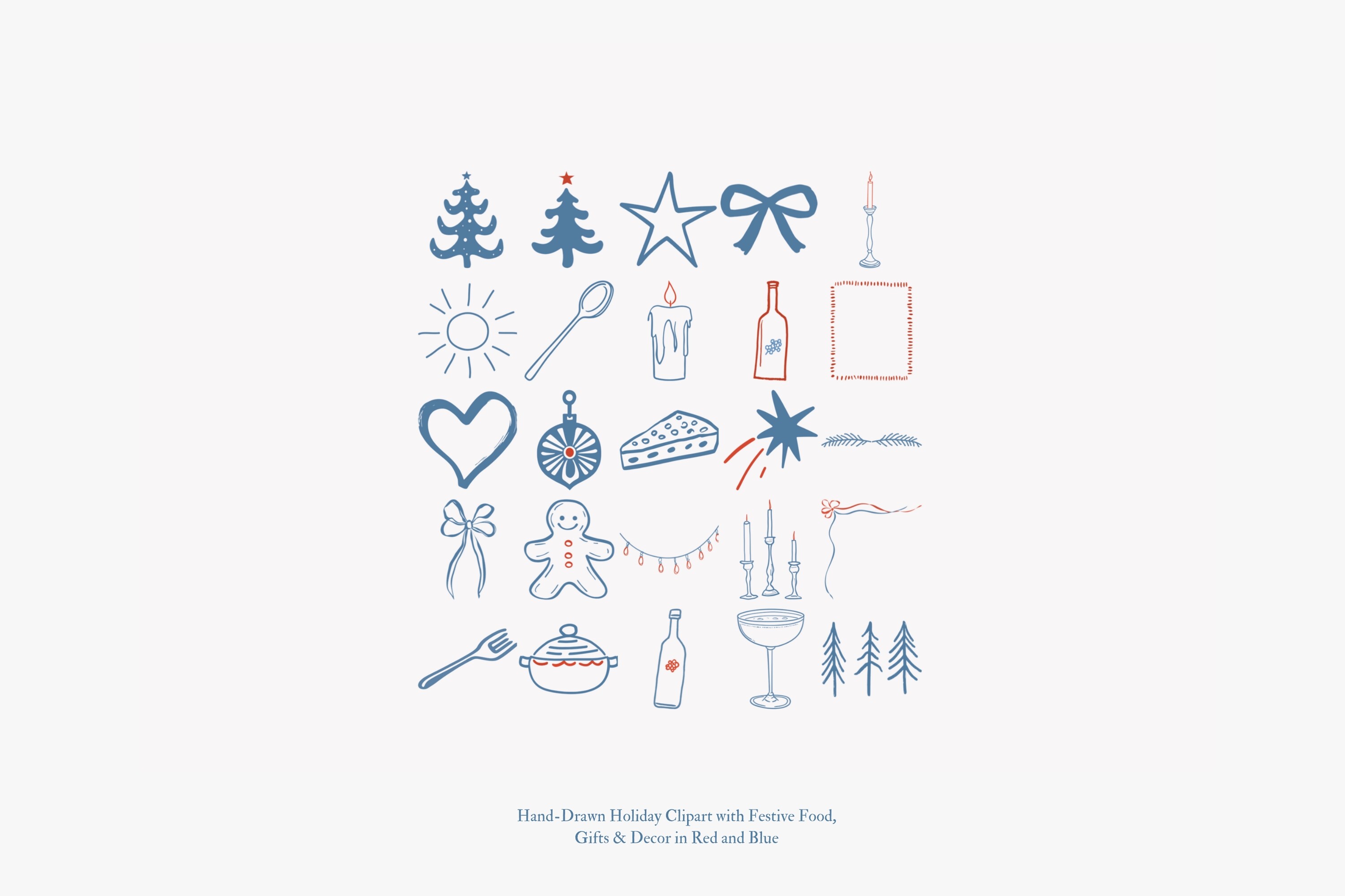 Cozy Christmas Clipart Holiday Doodle - photo 6