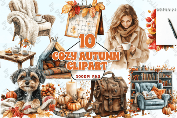 Cozy Autumn Clipart PNG