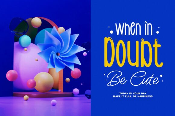 Cuddly Bubblebee Font PNG with transparent background - Preview 2