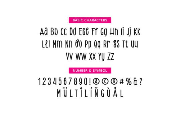 Cuddly Bubblebee Font PNG with transparent background - Preview 4