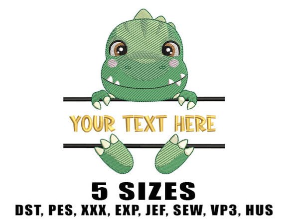 Cute Green Dino