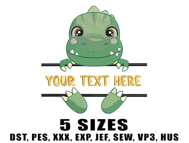 Cute Green Dino