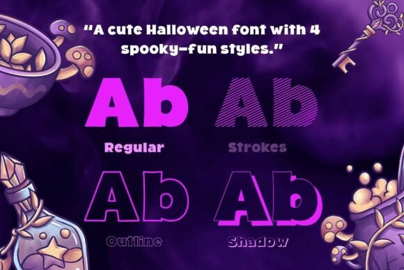 Fox Potion Font PNG with transparent background - Preview 1