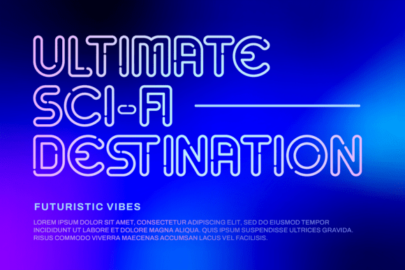 Glowtone Font PNG with transparent background - Preview 2