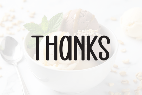 Ice Cream Font - Preview 6