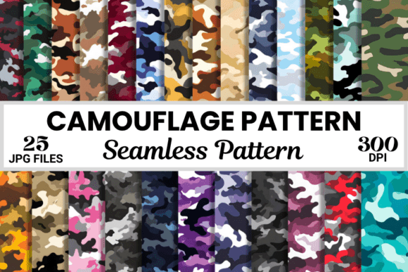 Military Camouflage Army Digital Papers Graphic Patterns By Creative River