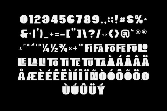 Montrix Font PNG with transparent background - Preview 2