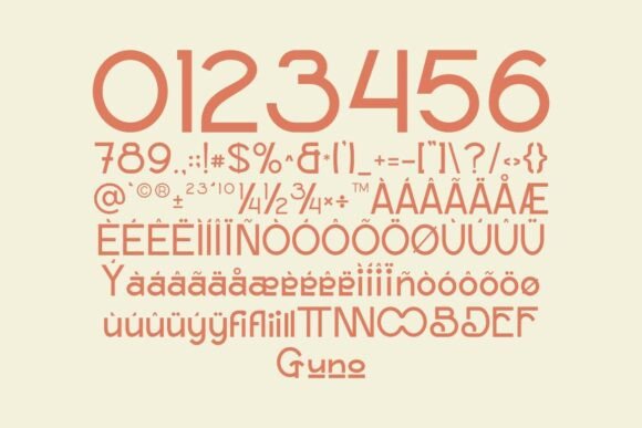 Mouda Font PNG with transparent background - Preview 2