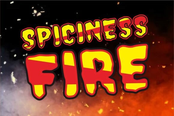 Night Fire Font PNG with transparent background - Preview 1