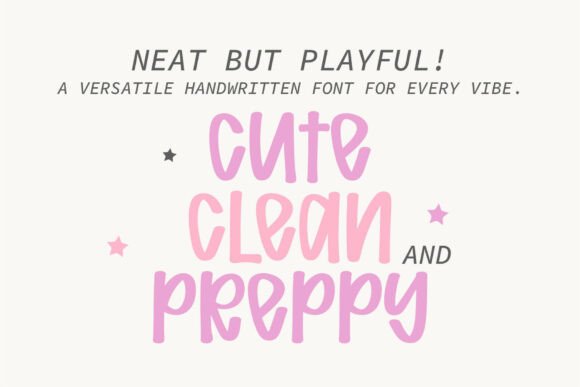 Preppycrush Font PNG with transparent background - Preview 1