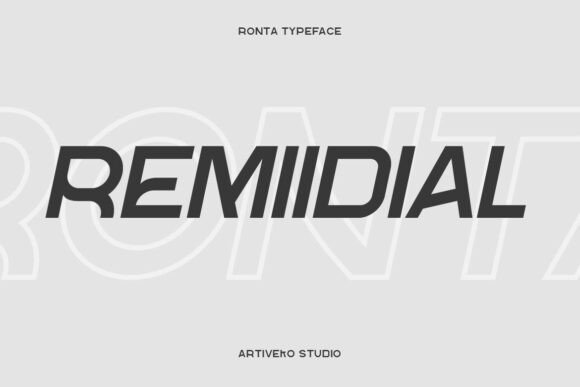 Ronta Font PNG with transparent background - Preview 5
