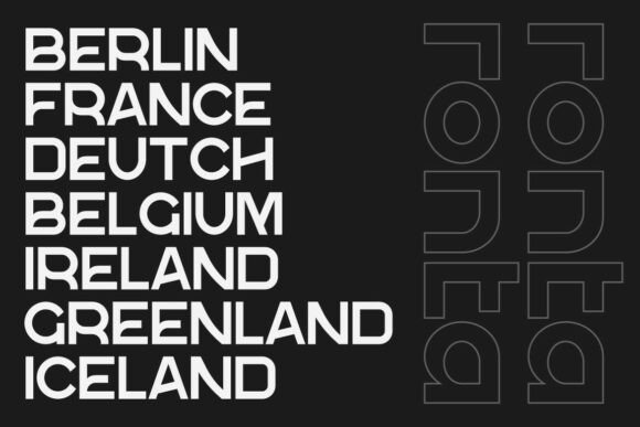 Ronta Font PNG with transparent background - Preview 6
